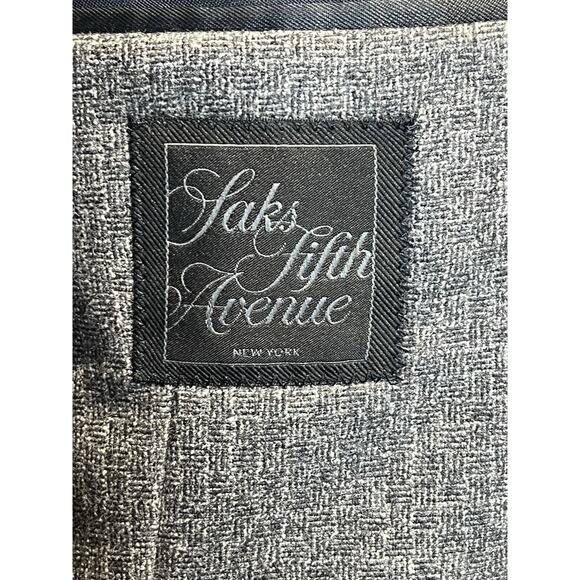 Saks Italy 42R Unstructured Blue Gray Freely Lanificio Comero Sport Coat Jacket - Picture 13 of 15